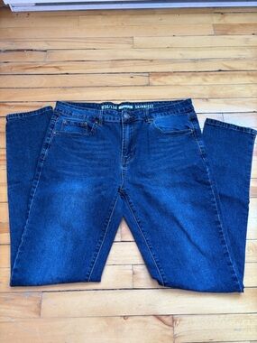 Men's Skinny Jeans in Dark Blue - Unbranded